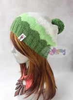 15.03.H-Hat : Cloudy green slouch (adult)